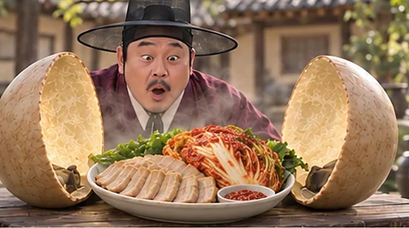 박 속에 보쌈 한 상